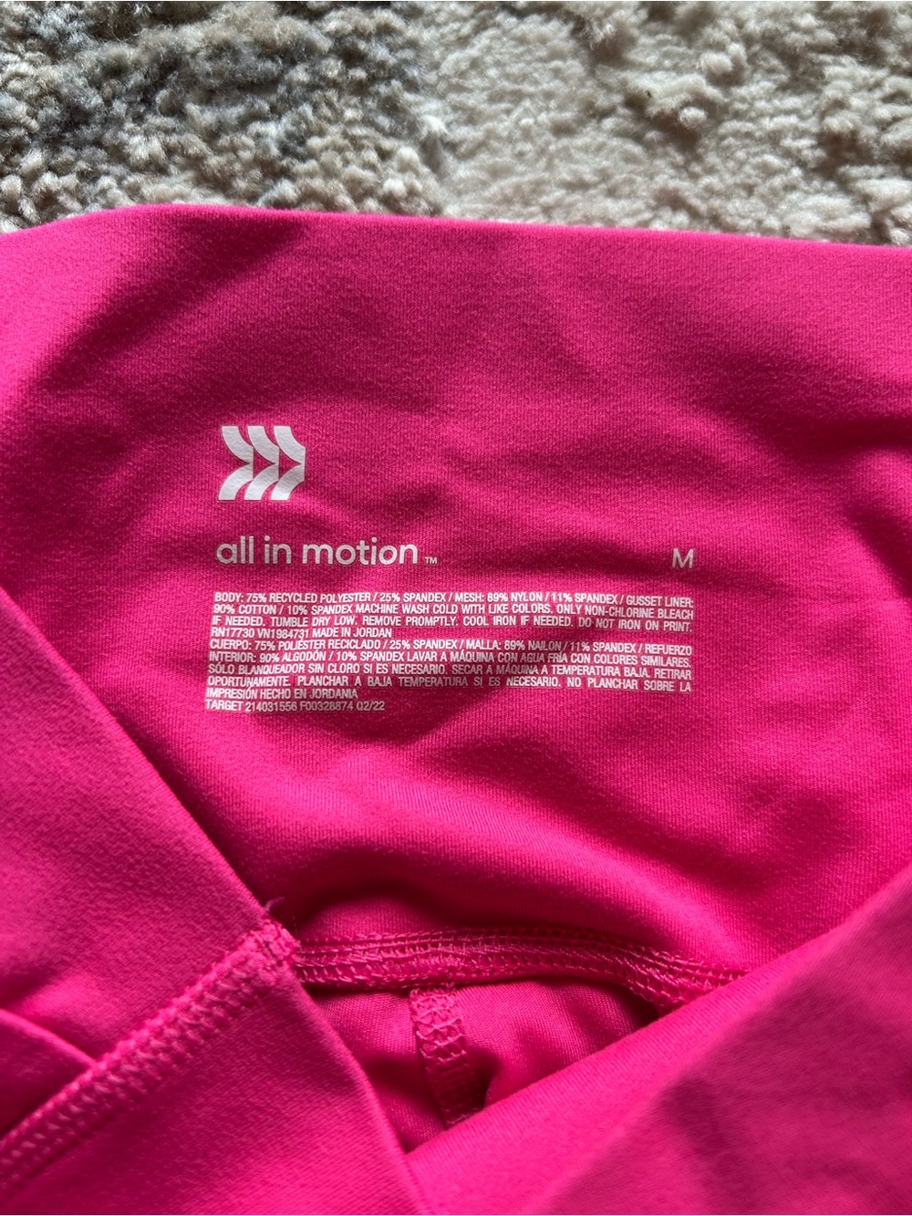 all in motion Hot Pink Leggings - Picture 2 of 2